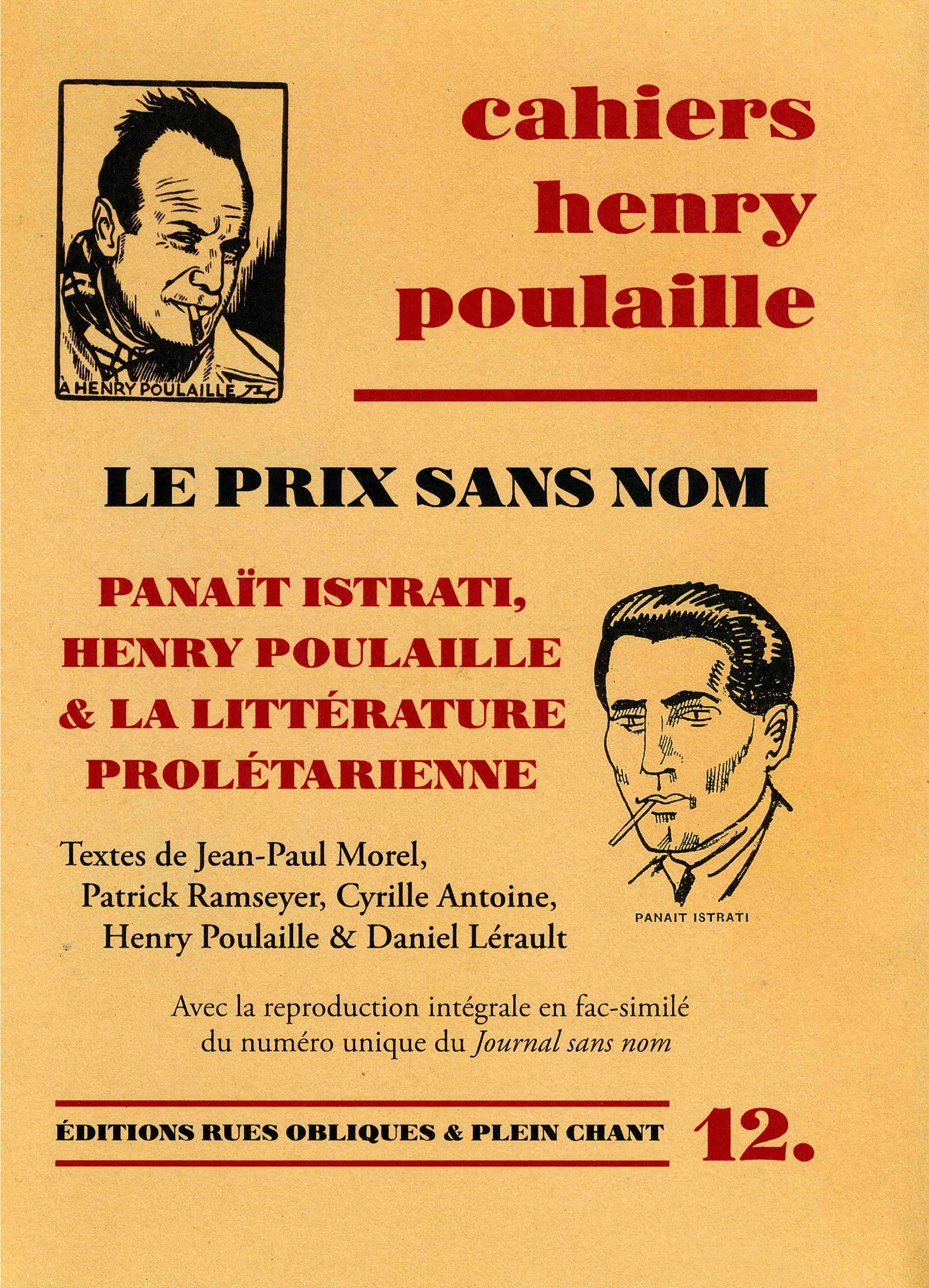 Cahier Henri
                            Poulaille